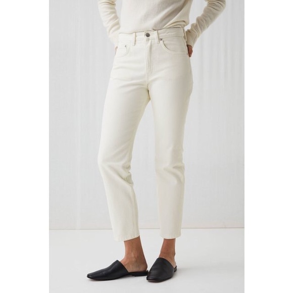 arket white jeans